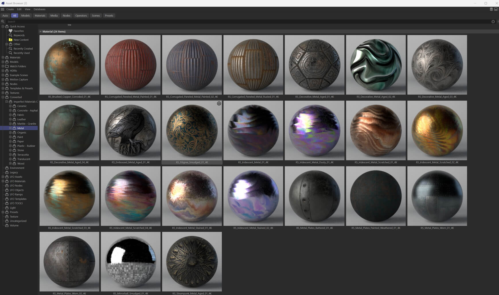 Redshift Cinema 4D C4D Maxon RS Material Texture Pack