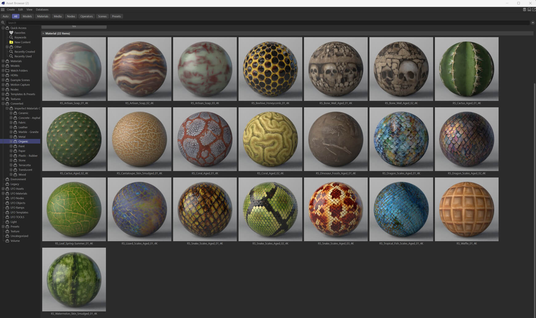 Redshift Cinema 4D C4D Maxon RS Material Texture Pack