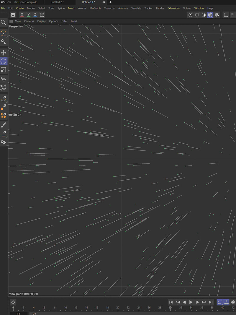 Hyperspace warp speed tutorial cinema 4d c4d