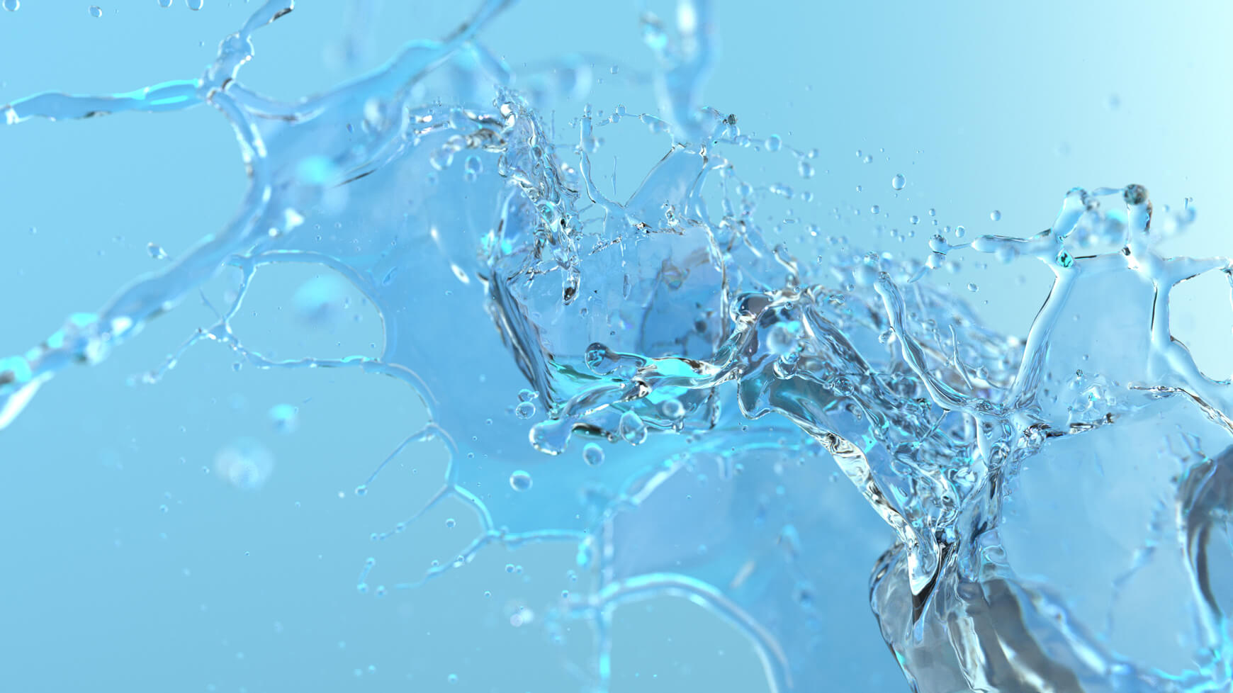 3D Water Splash Animation Fluid Effect 3 VFX