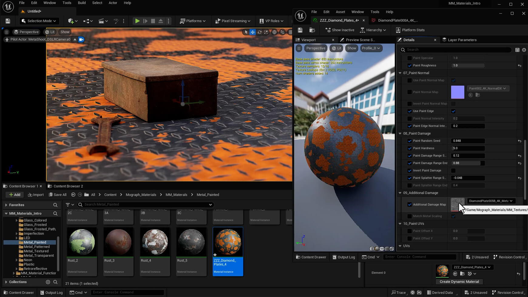 Unreal Engine Materials Textures for Motion Graphics