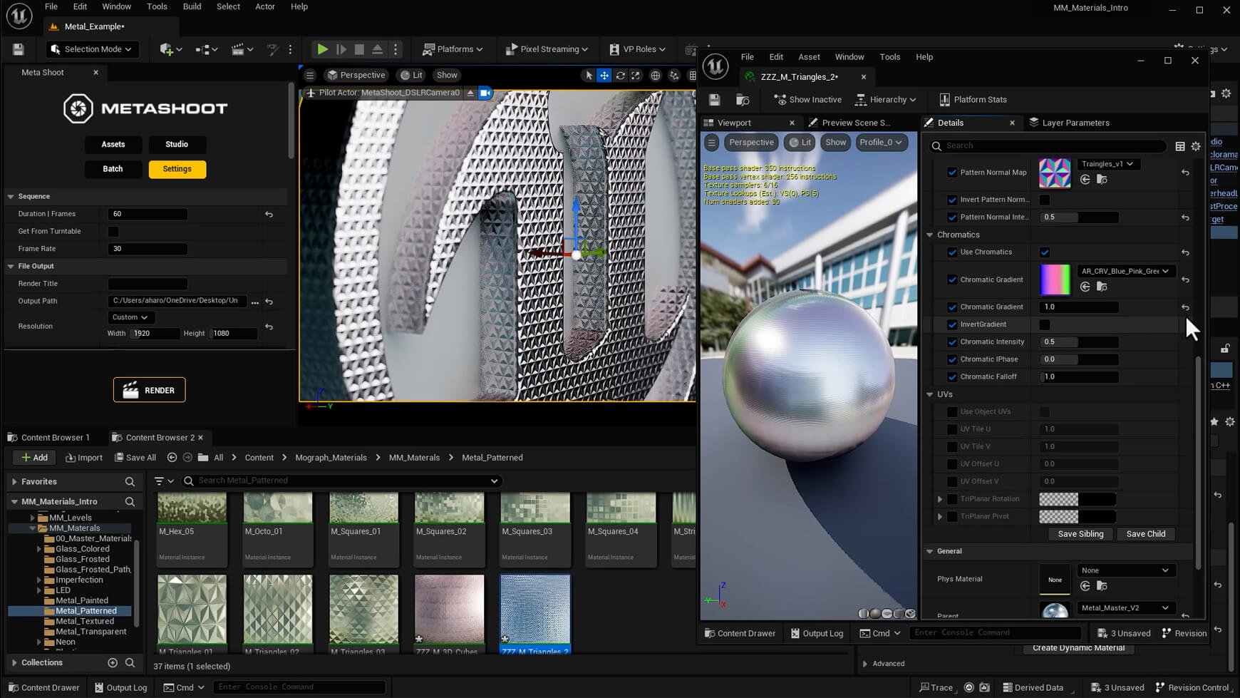 Unreal Engine Materials Textures for Motion Graphics