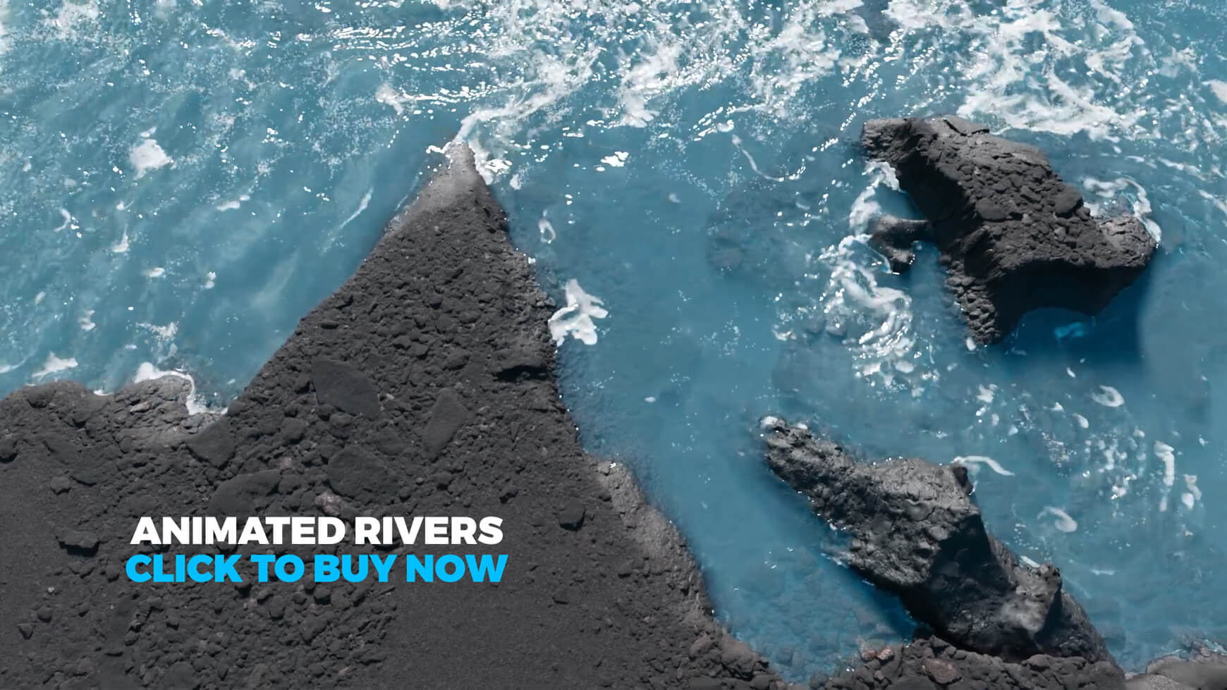 Rivers Fluid Effects Animation 3D Stream Water