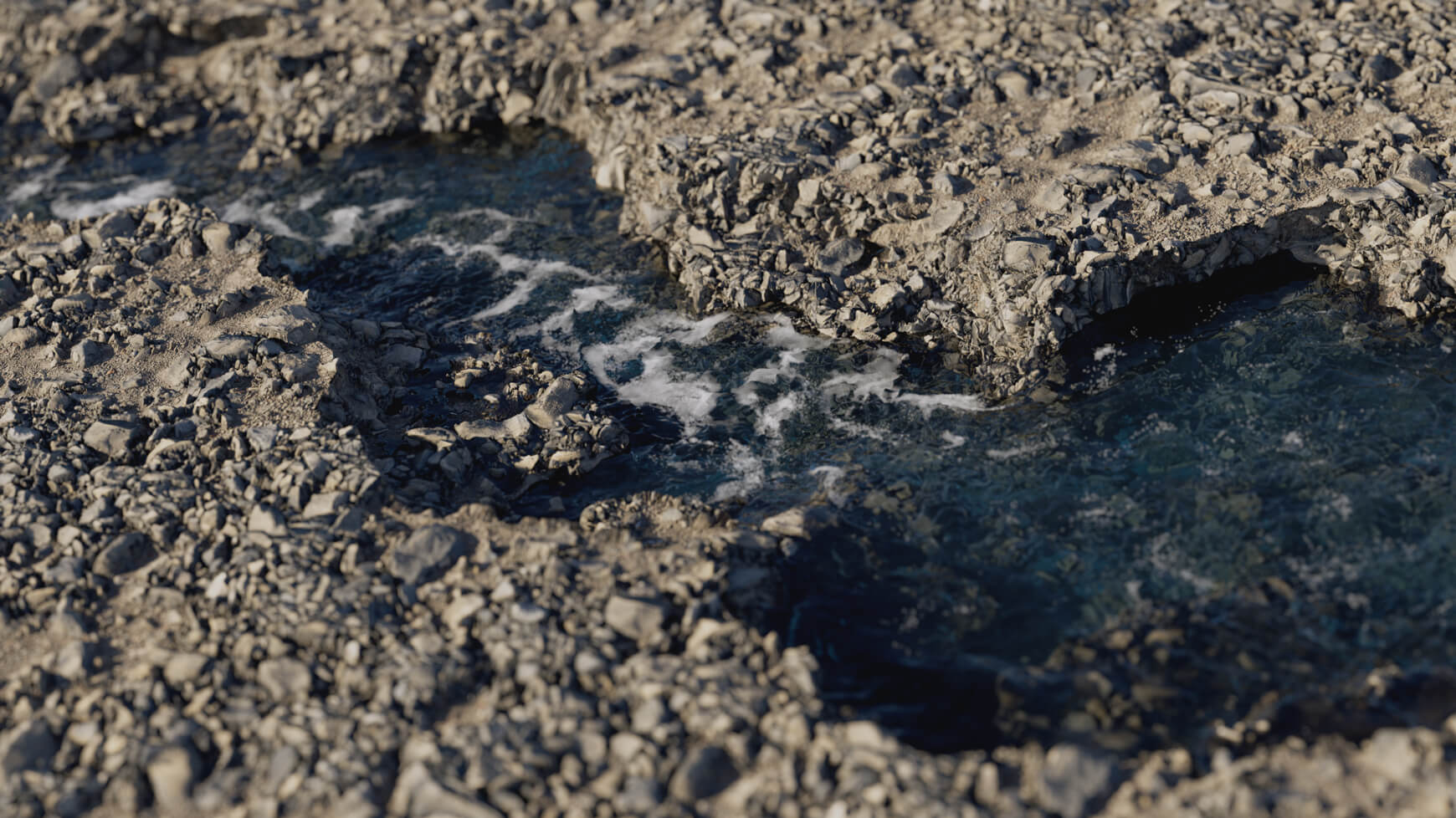 Rivers Fluid Effects Animation 3D Stream Water