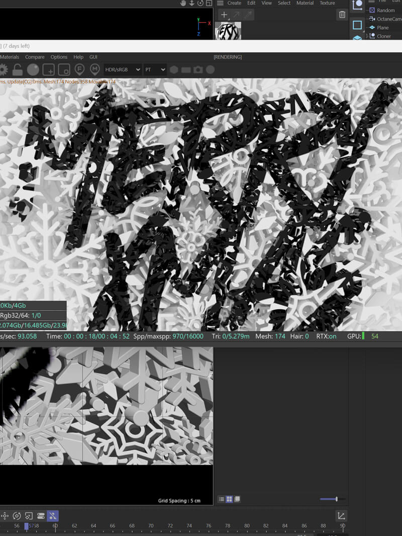 Cinema 4D Tutorial 3D Texture Reveal Dynamic
