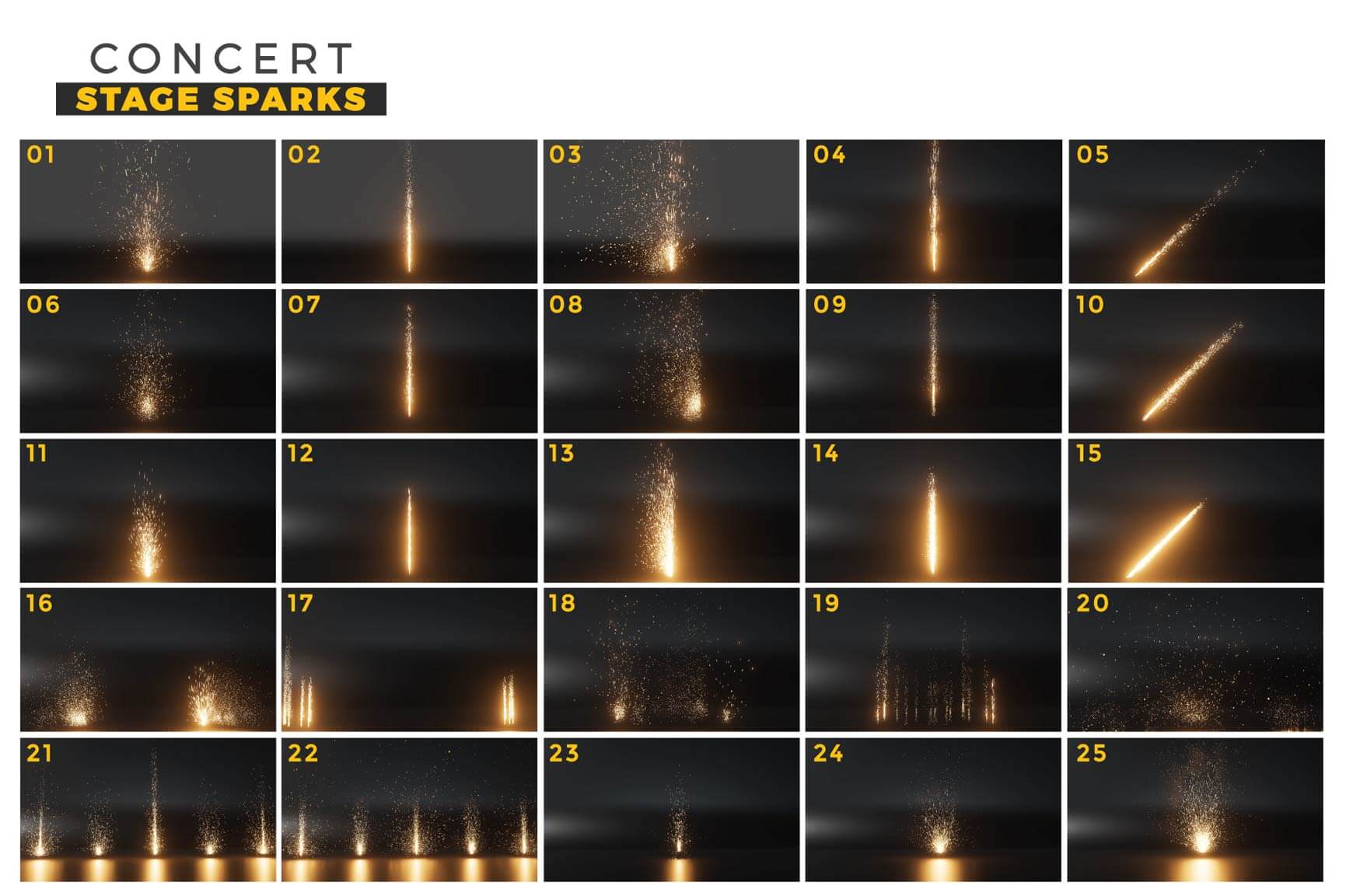 VDB Concert Sparks Pyro Burst Live Pyrotechnics