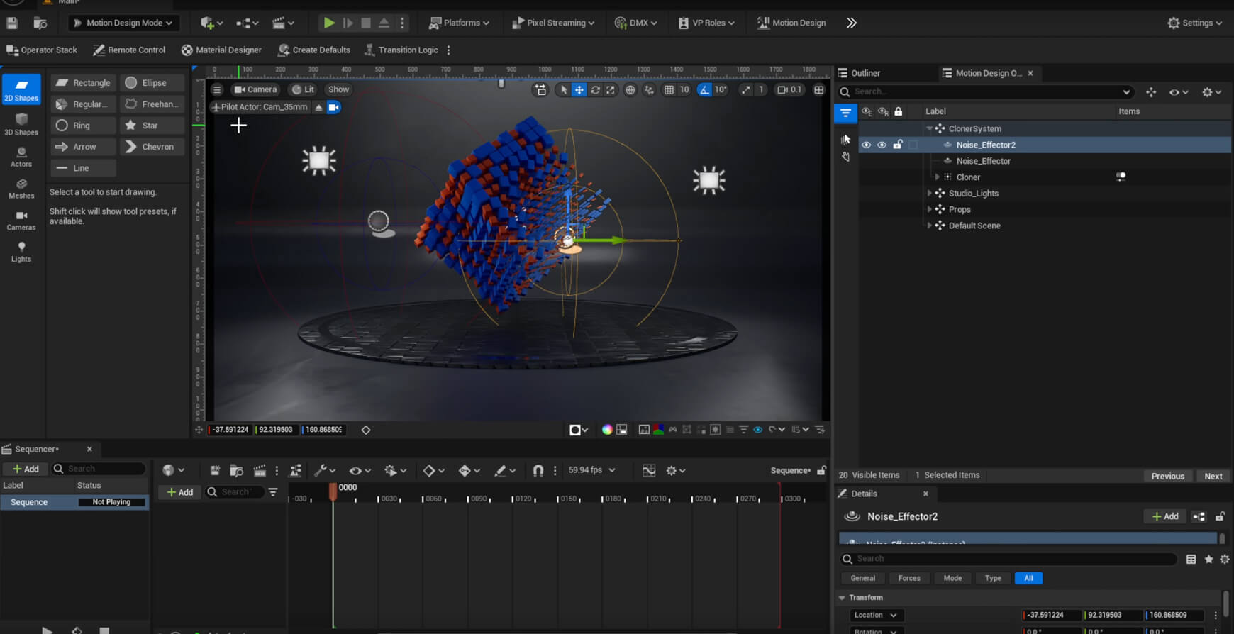 Unreal Engine Cloner Motion Design
