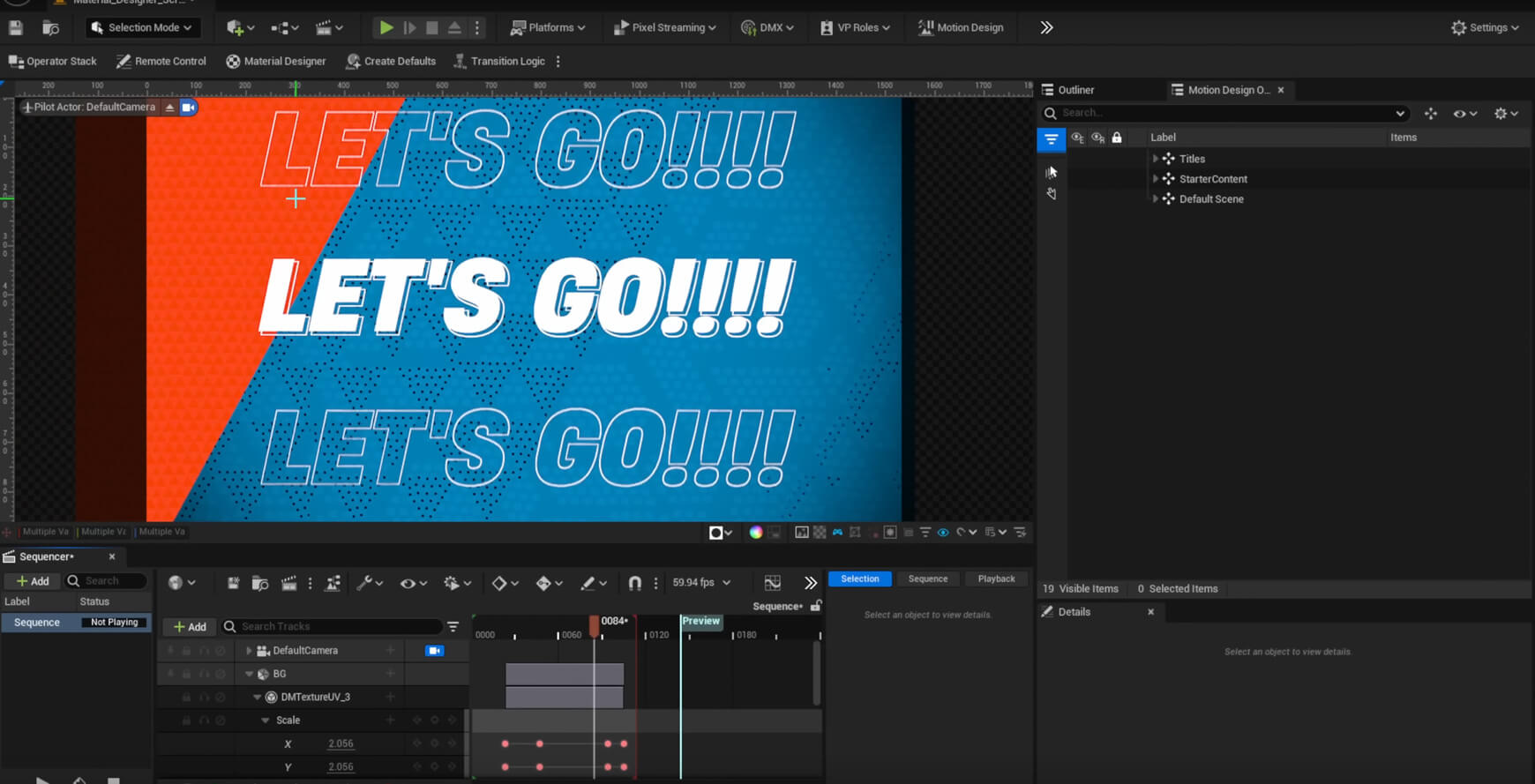 Unreal Engine Motion Design Text 3D