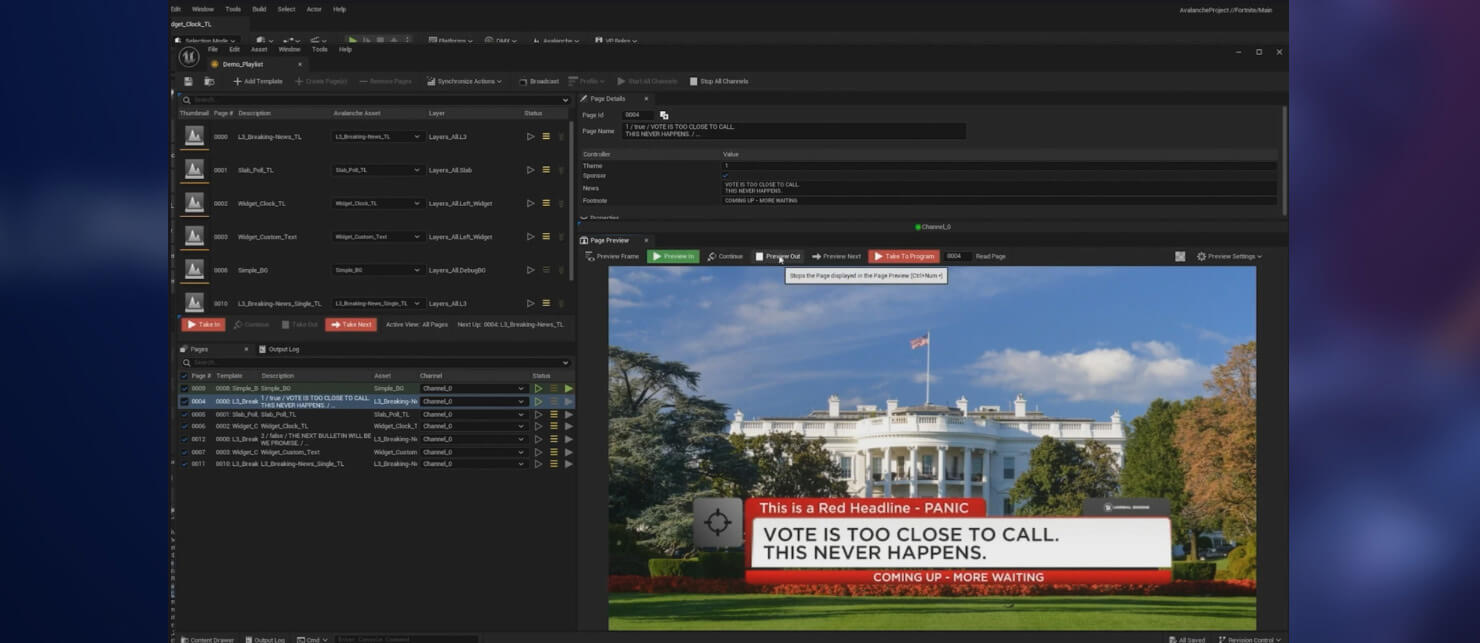 Unreal Engine Motion Design Transition Logic