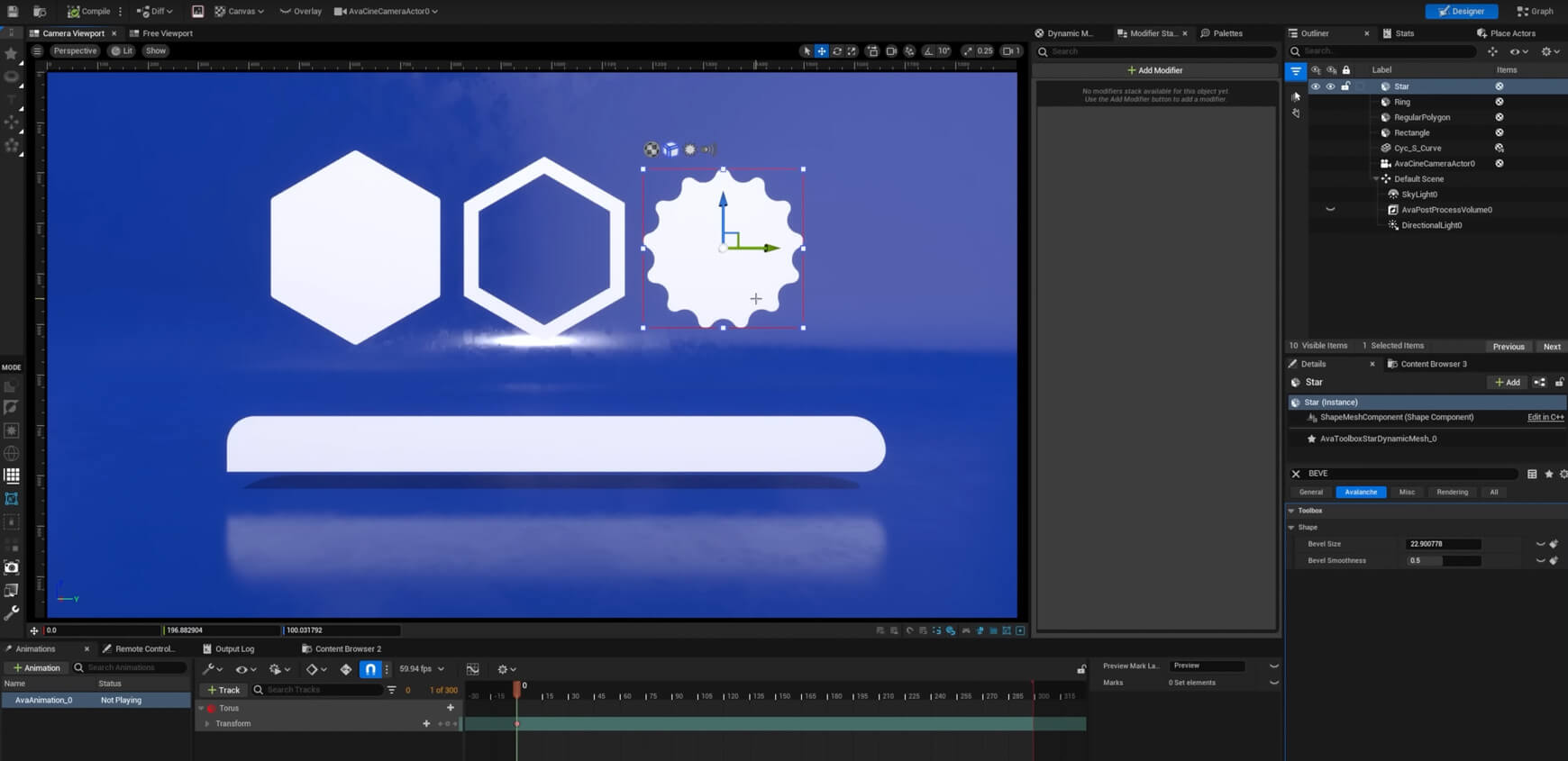 Unreal Engine UE Motion Design 2D 3D Primitives