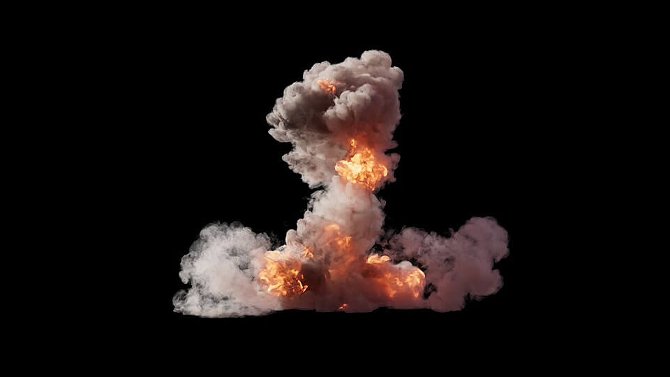 VDB Explosions 6 Small Scale Volumes VFX