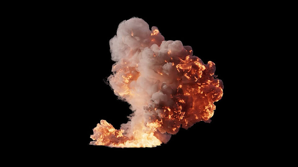 VDB Explosions 6 Small Scale Volumes VFX