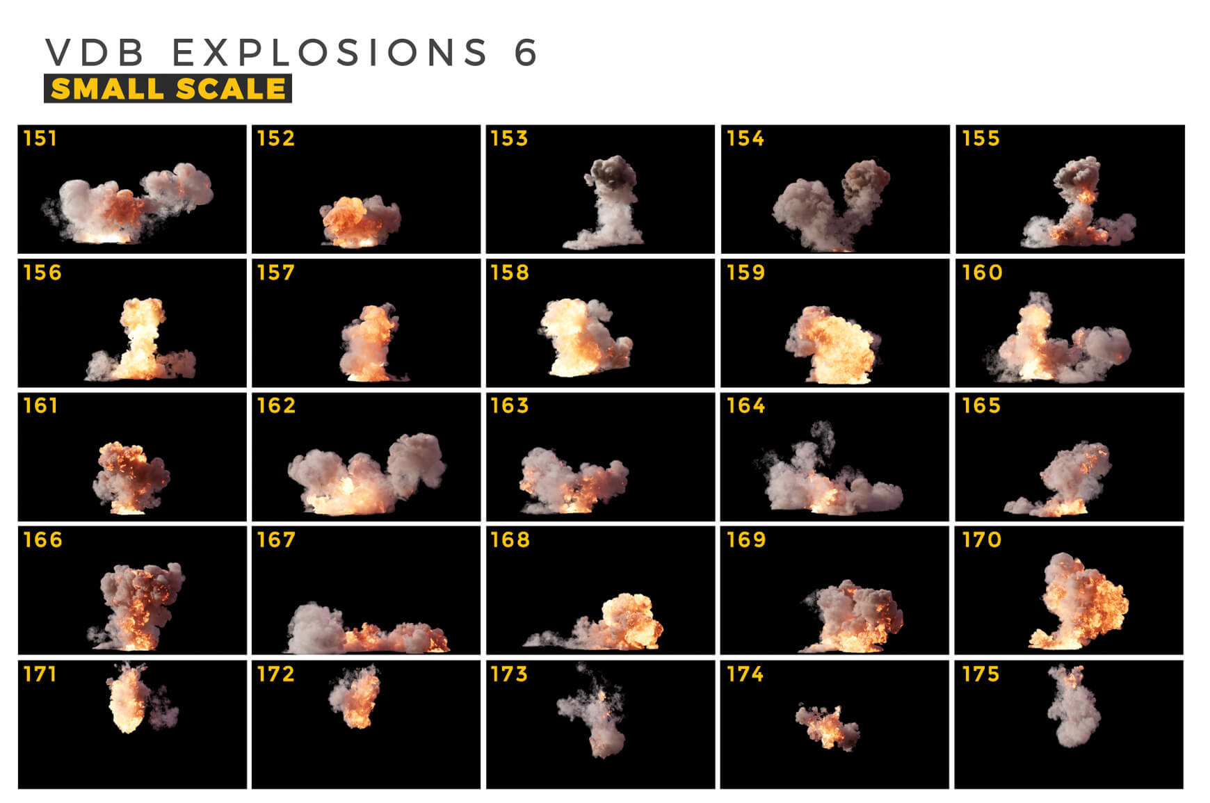 VDB Explosions 6 Quick Guide Volumes