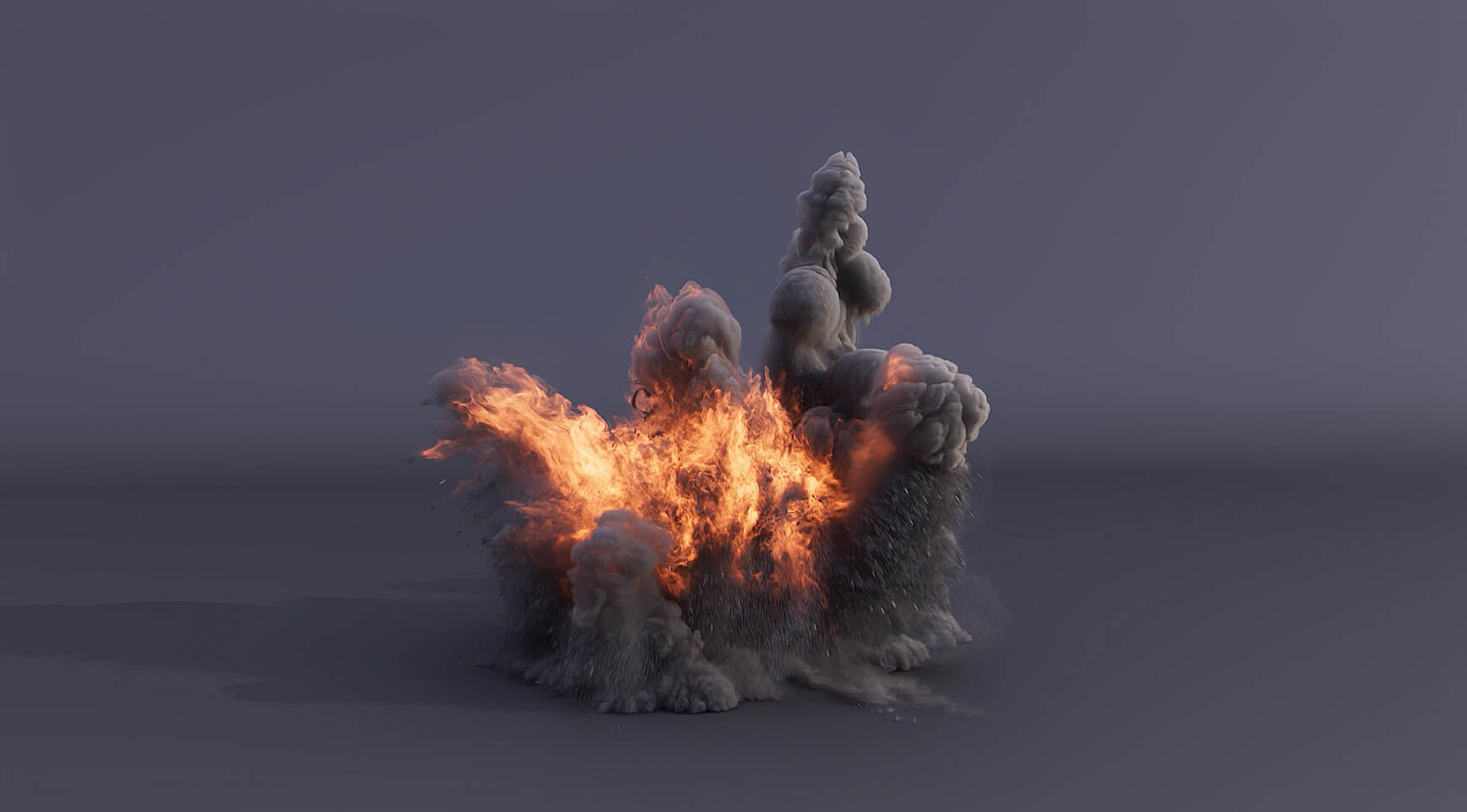 VDB Explosions Volumes Dust Hits