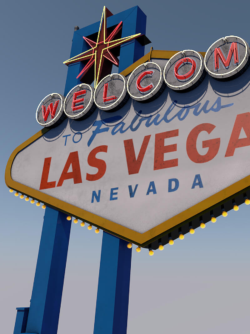 Free 3D Model Las Vegas Welcome Sign