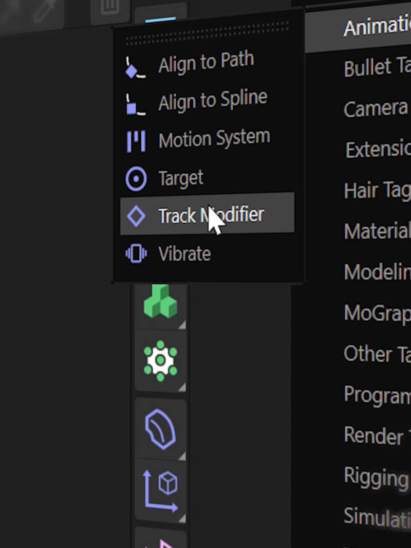 Cinema 4D Tutorial Track Modifier Tag C4D