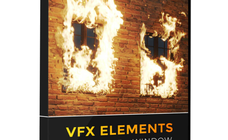 VFX VDB Window Fire 5 Animated Assets