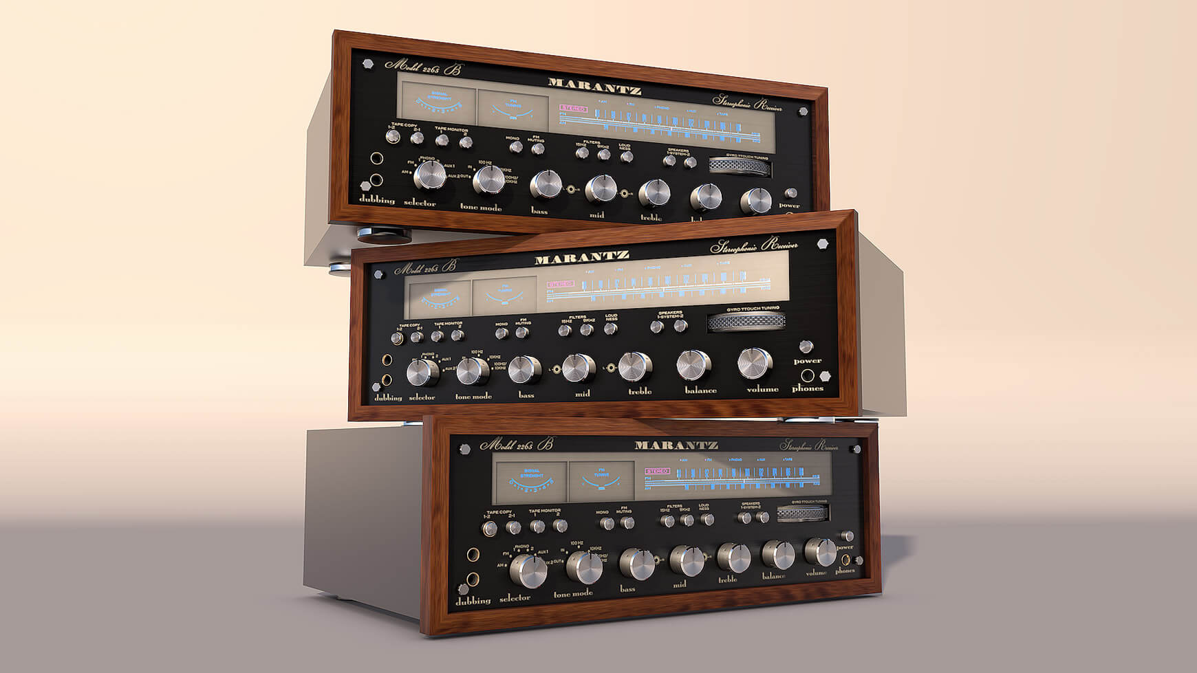 Free Cinema 4D 3D Model Marantz Audio Receiver