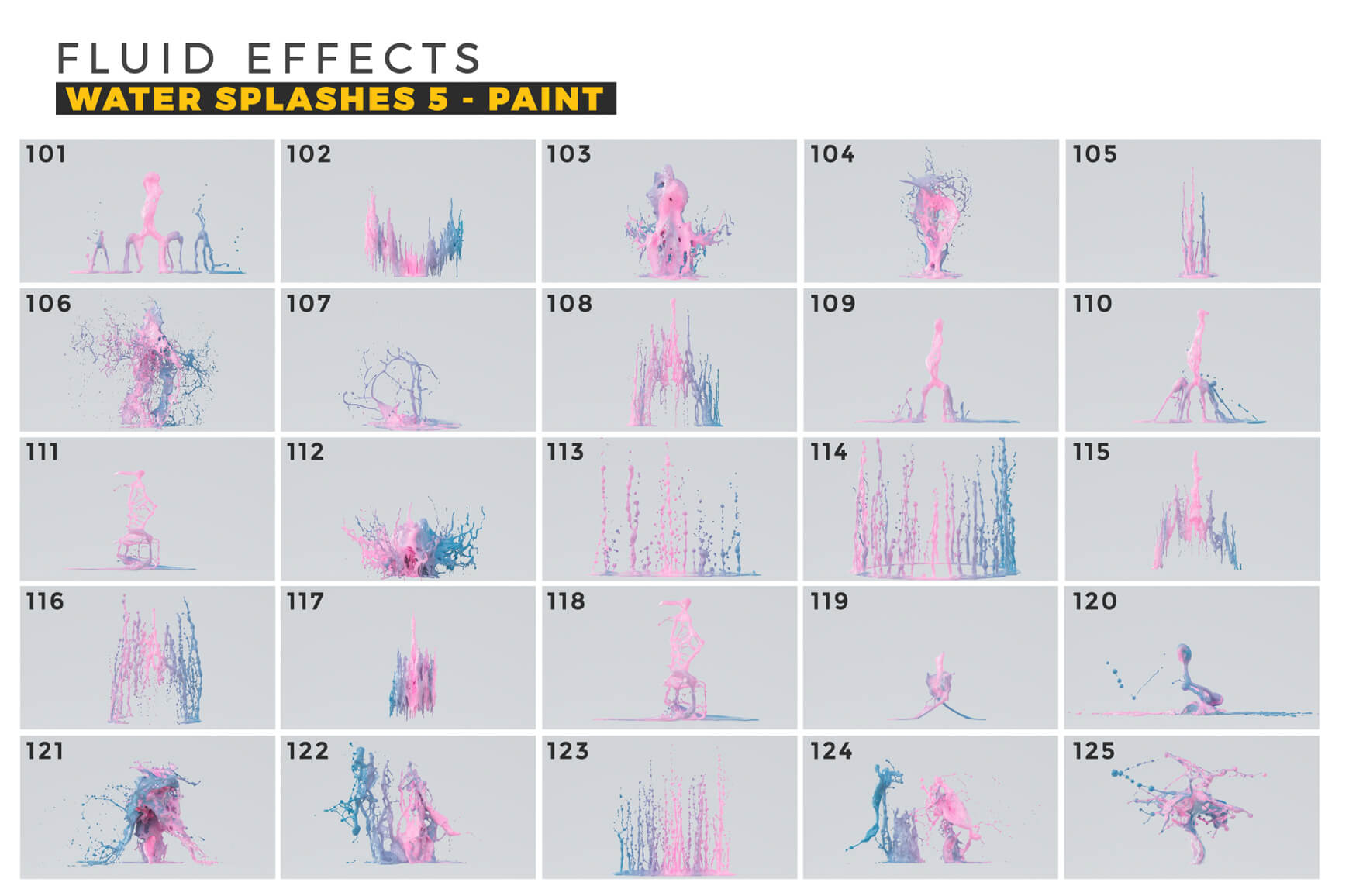 VFX Fluid Effects Liquid Splash Simulation Paint 3D Animation