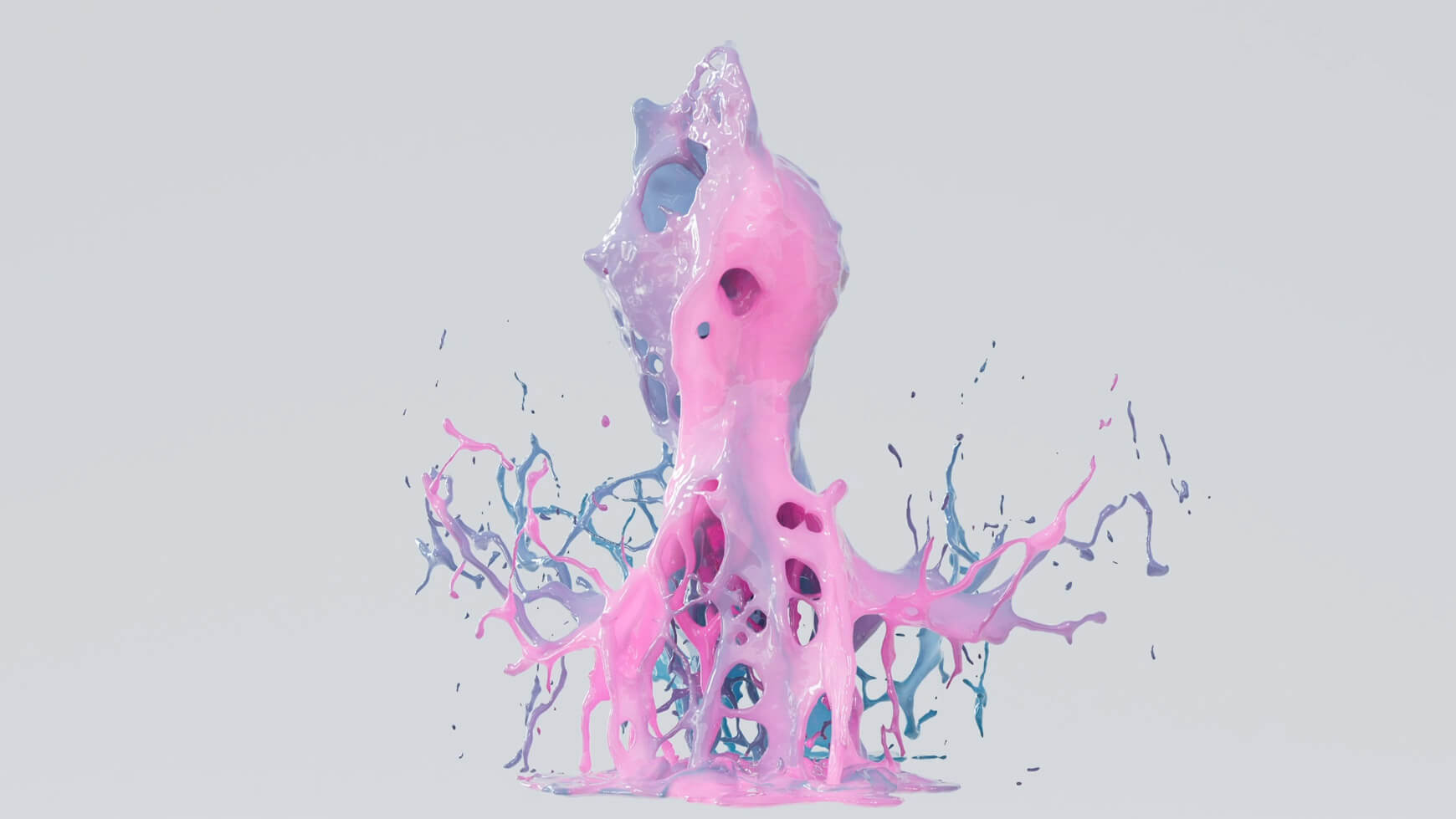 VFX Fluid Effects Liquid Splash Simulation Paint 3D Animation