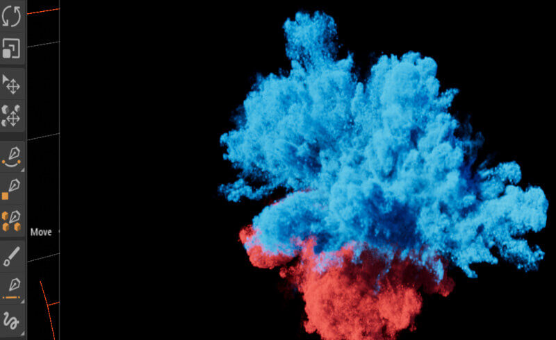 Color Powder Explosion Tutorial 3D