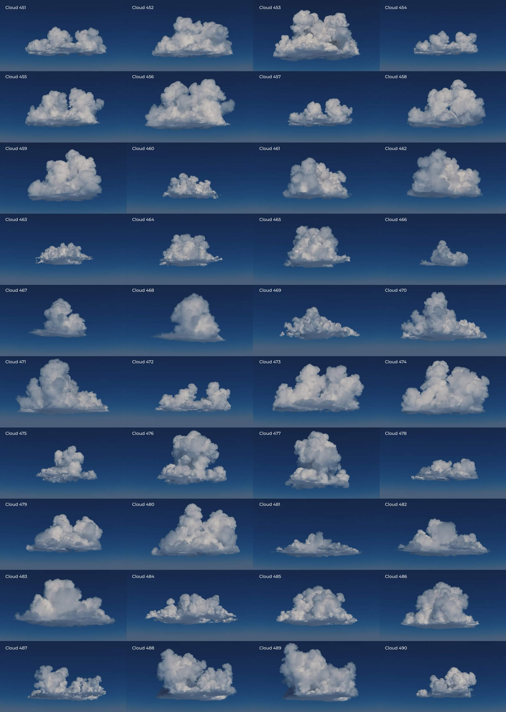 DVD Cumulus Cloud VDB VFX 3D Asset