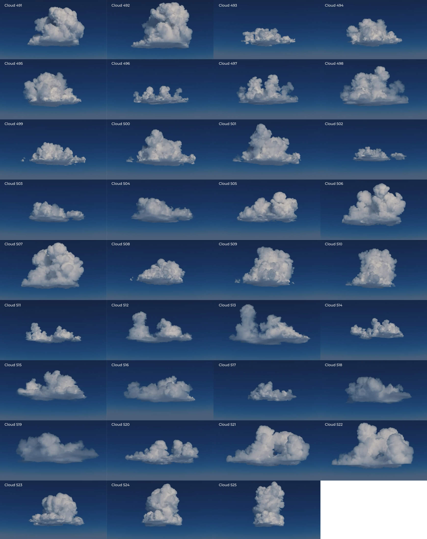 DVD Cumulus Cloud VDB VFX 3D Asset