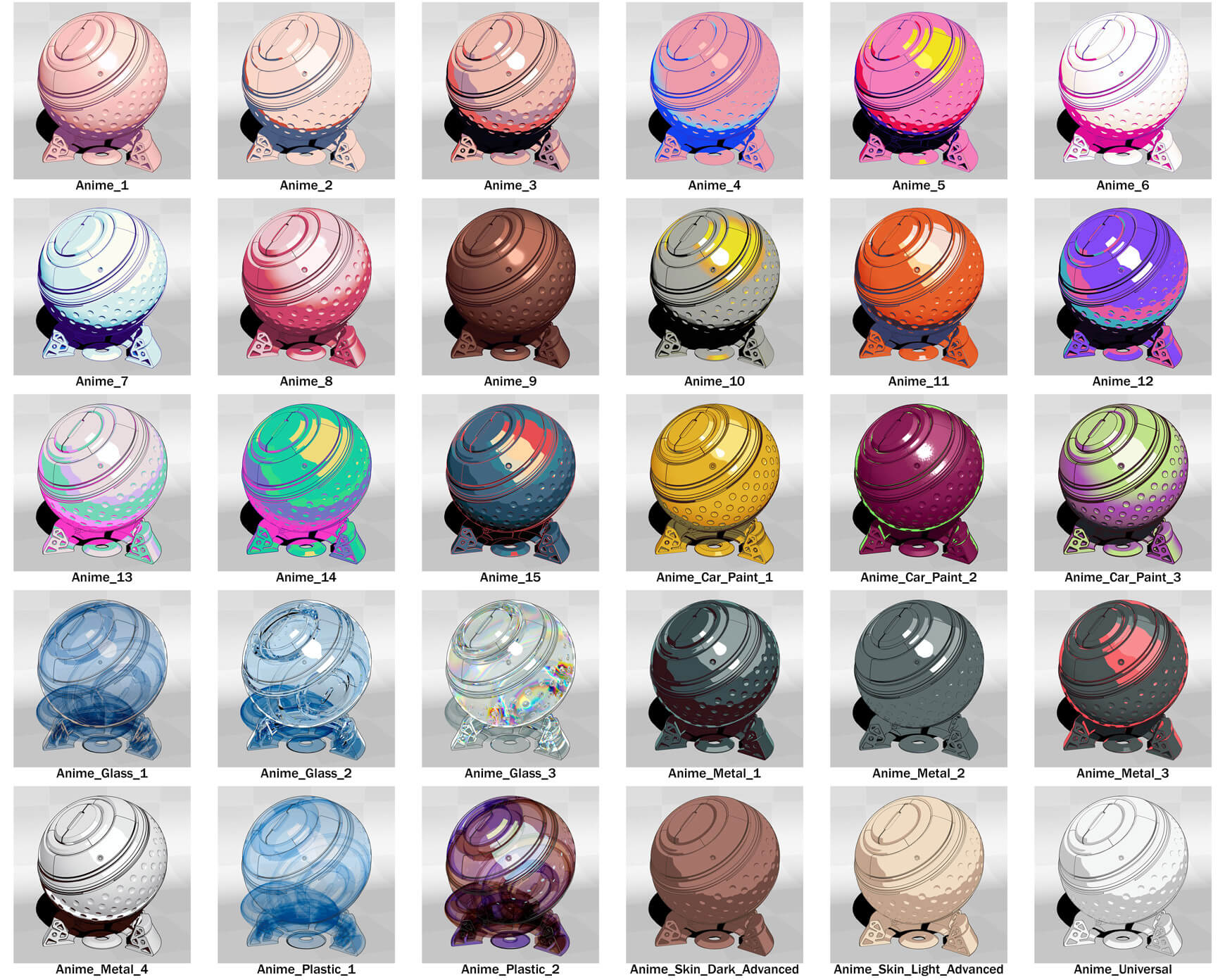 Toon Studio for Cinema 4D Redshift Toon Shaders Materials C4D