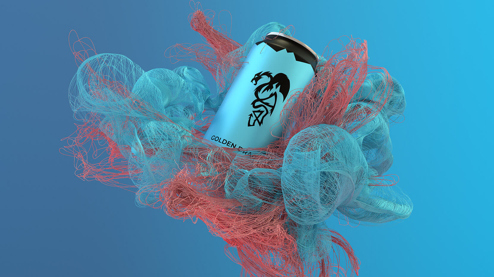 Motion Design Abstract Splines 3D
