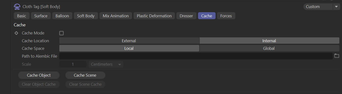 Caching Cinema 4D C4D