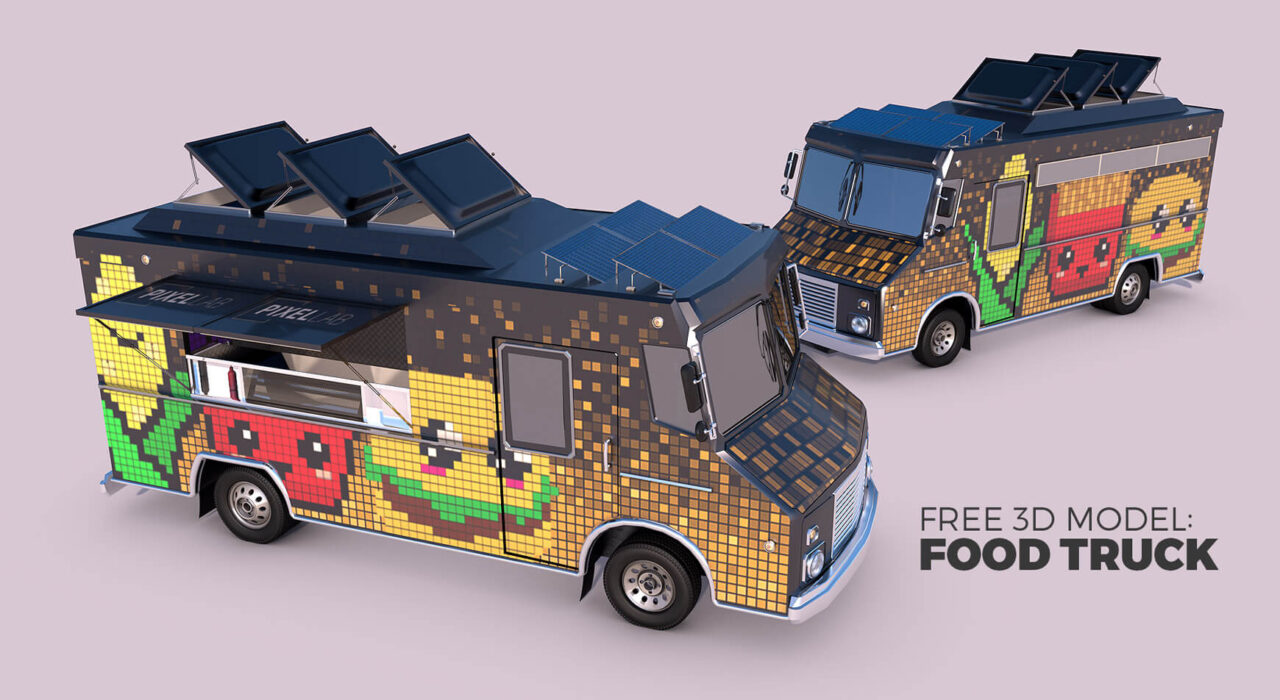 Free 3D Model Street Food Truck 3D