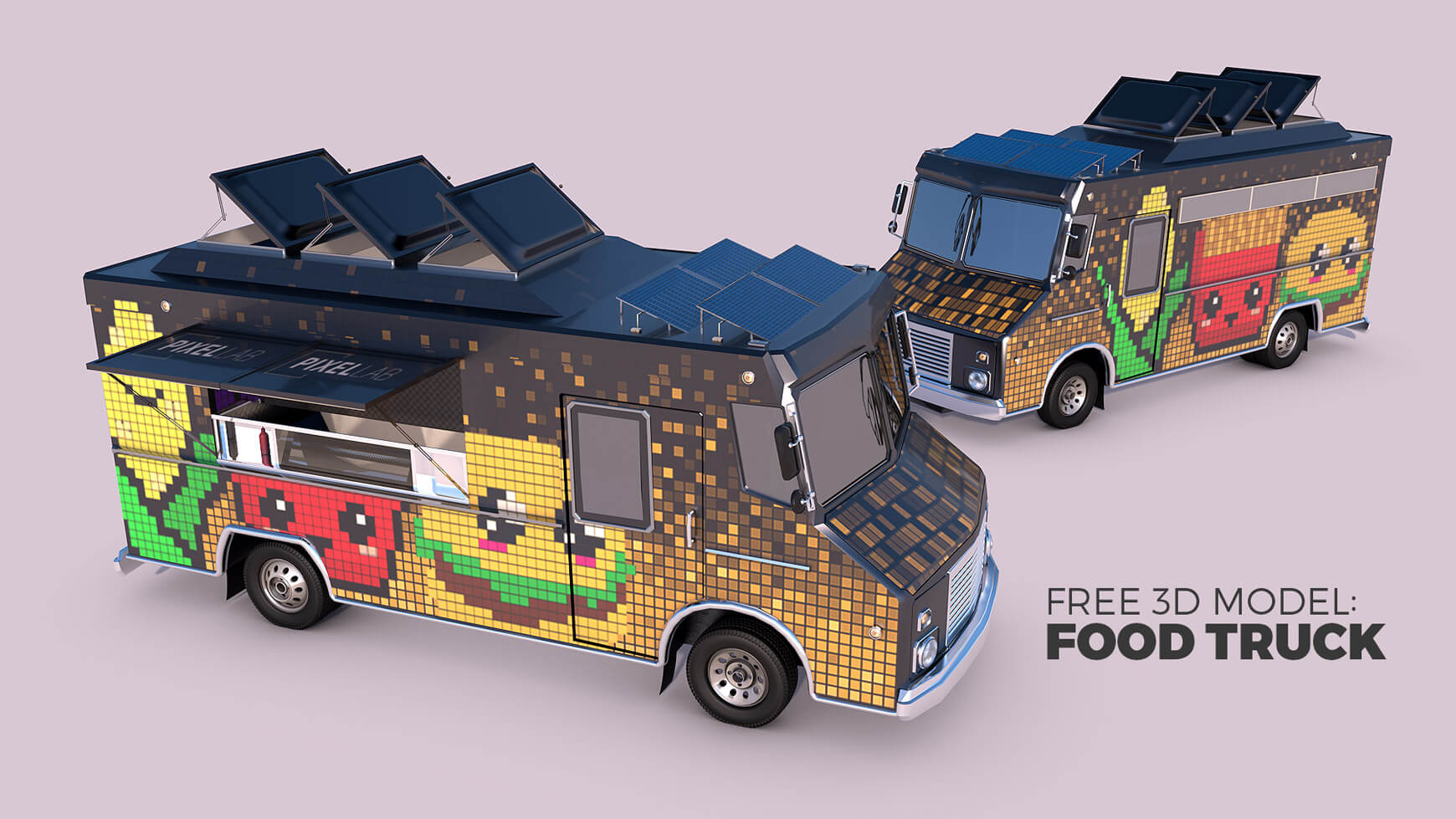 Free 3D Model Street Food Truck 3D