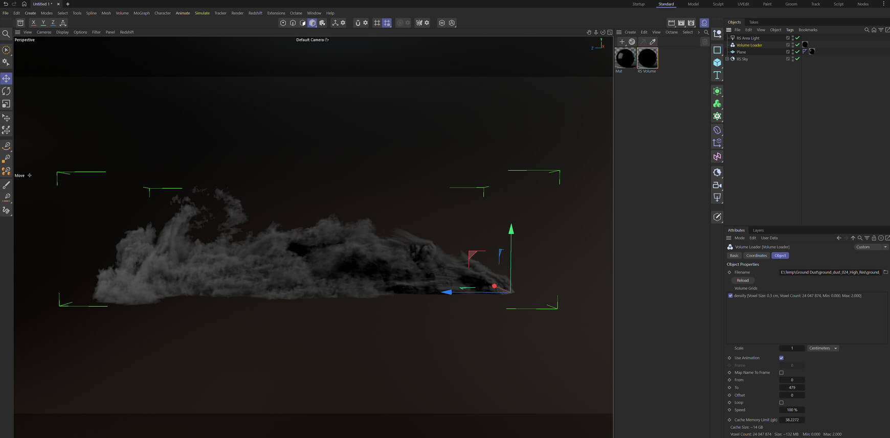 VFX VDB Assets Ground Dust