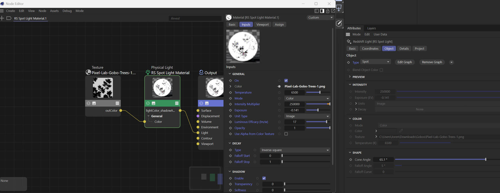 How to Use Gobos in Cinema 4D Redshift Free C4D