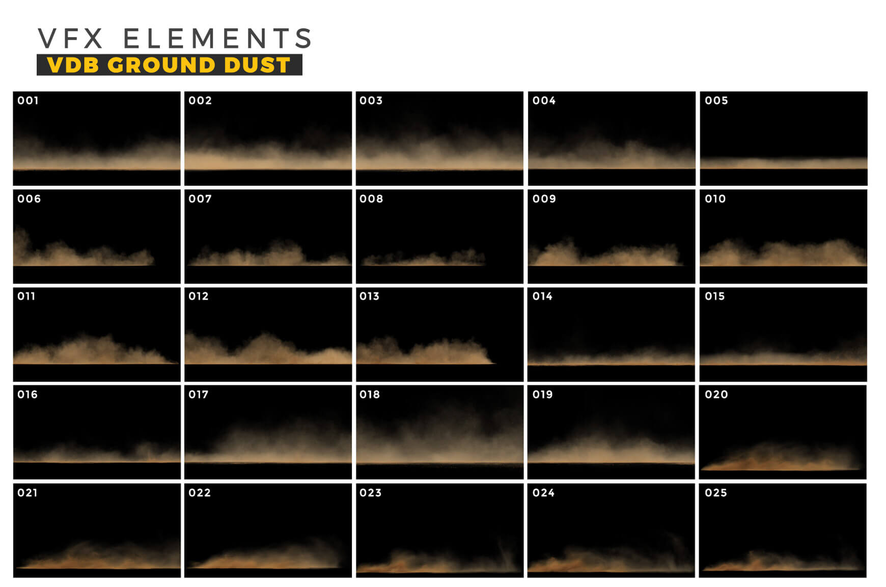 VFX Elements VDB Ground Dust