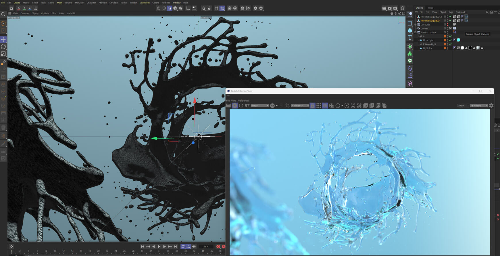 Water Splashes VFX Fluid Effects Animated 6