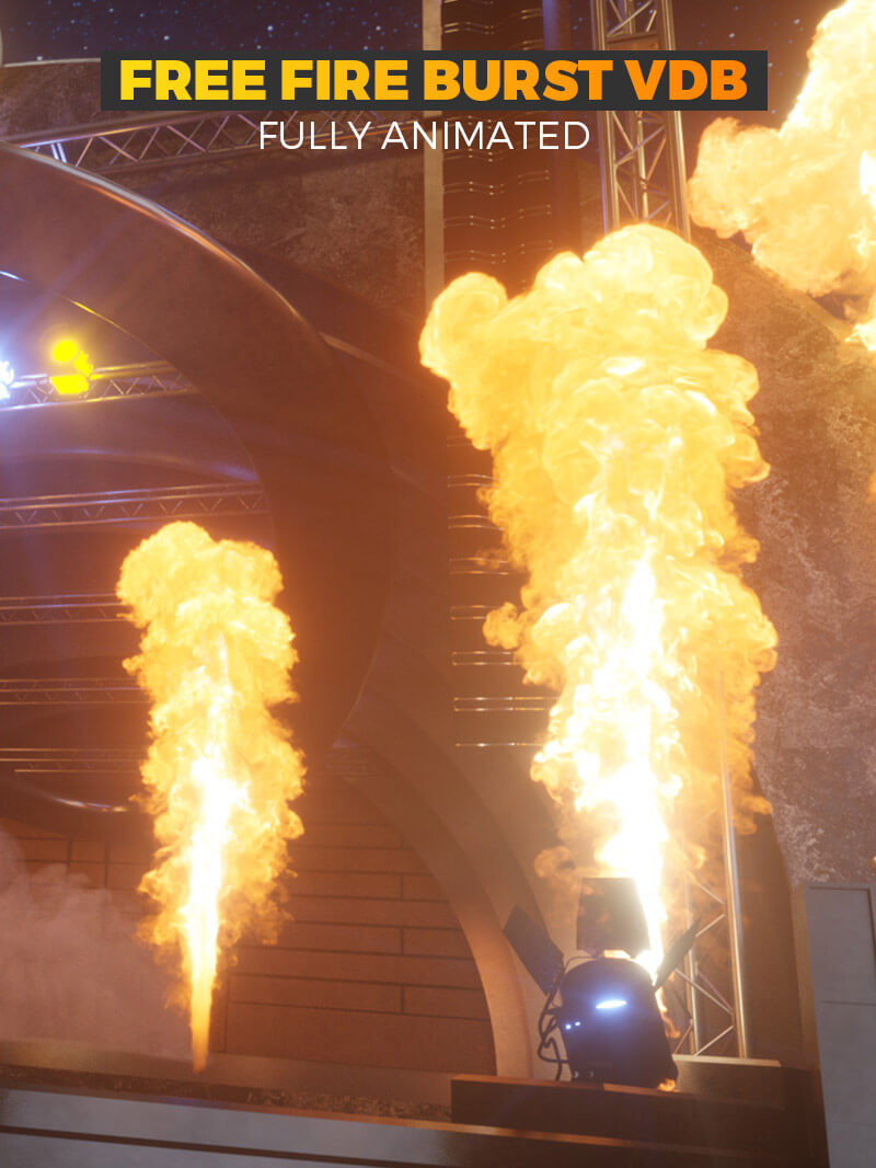 VDB Pyro Fire Burst Free The Pixel Lab