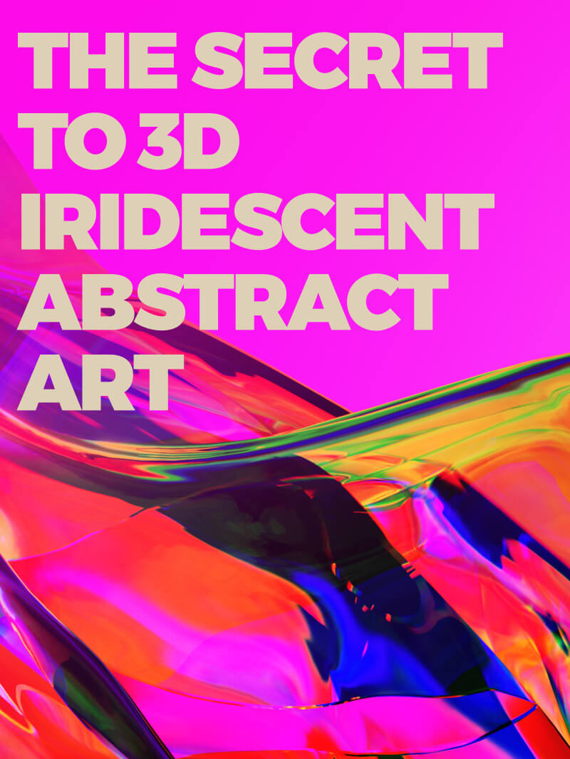Cinema 4D Octane Tutorial Iridescent Abstract 3D Arta