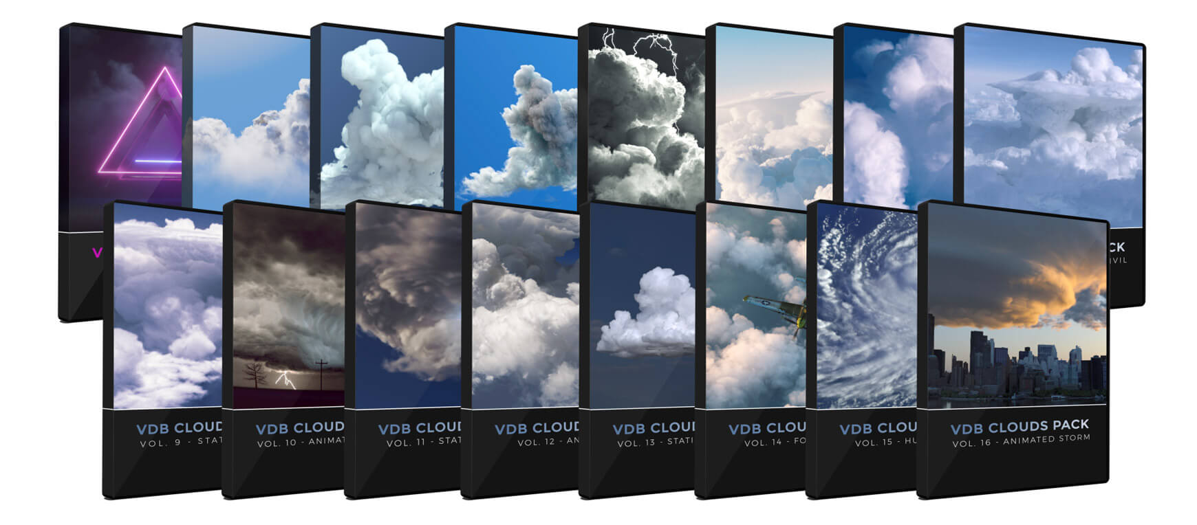 Cloud Bundle VDB VFX 3D Assets Volumes