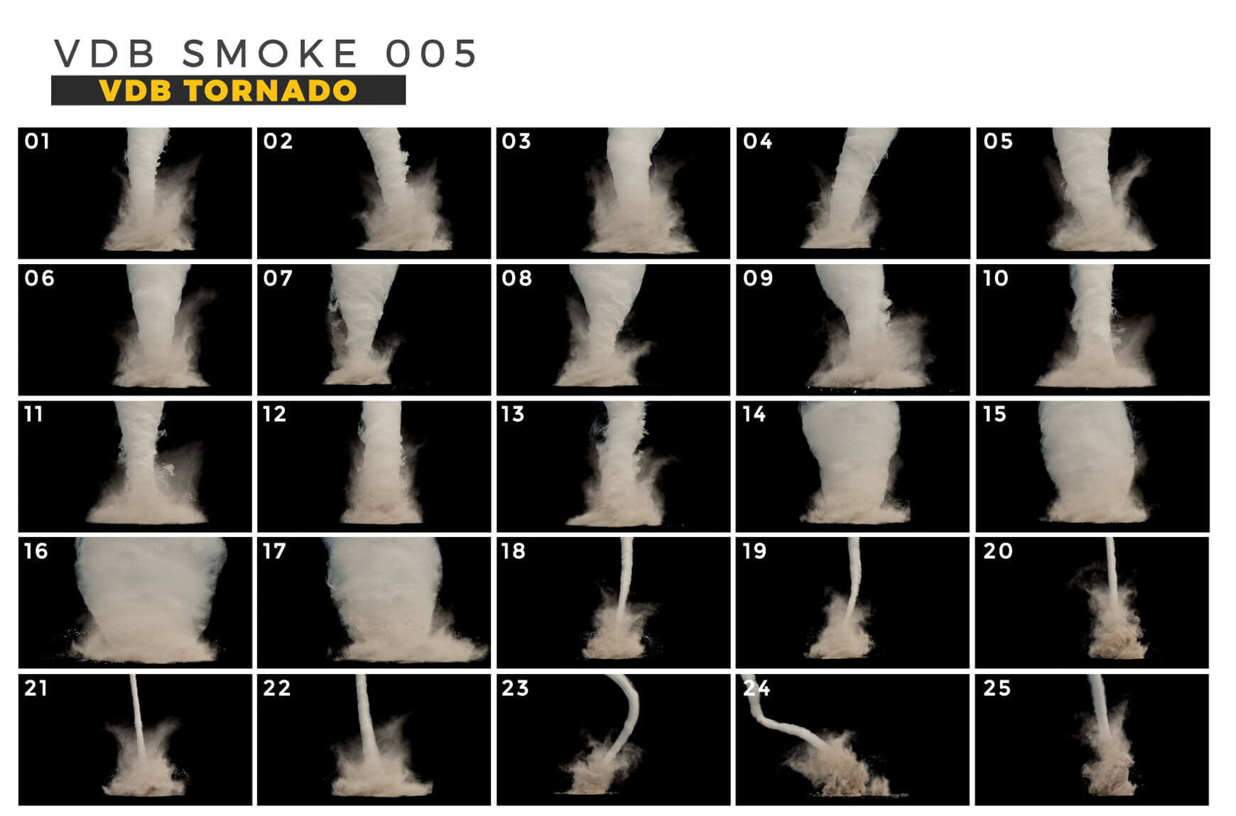 Animated VDB Tornado The Pixel Lab OpenVDB Volume