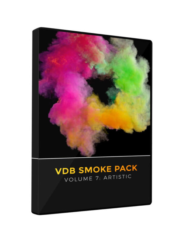 VDB Smoke Pack 7 Colored Artistic OpenVDB Asset