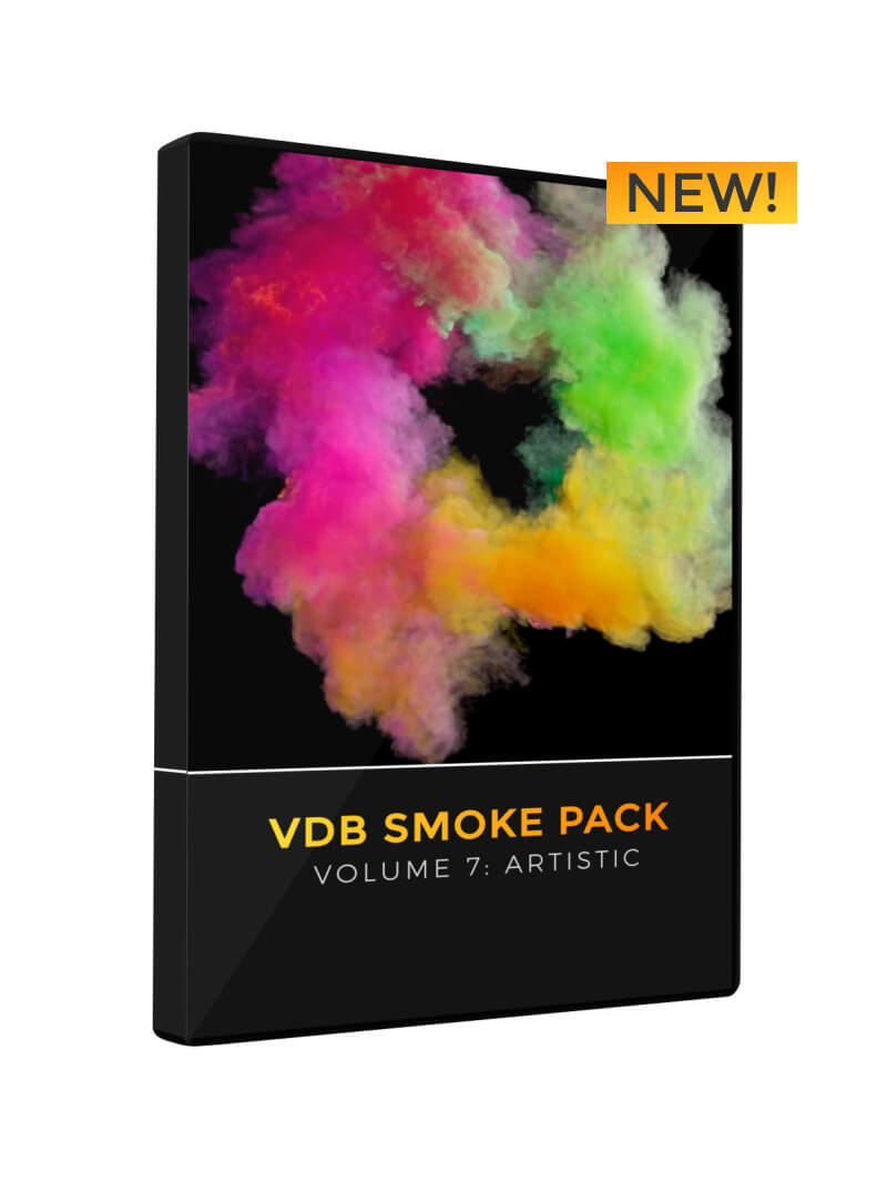 VDB Smoke Pack 7 Colored Artistic OpenVDB Asset