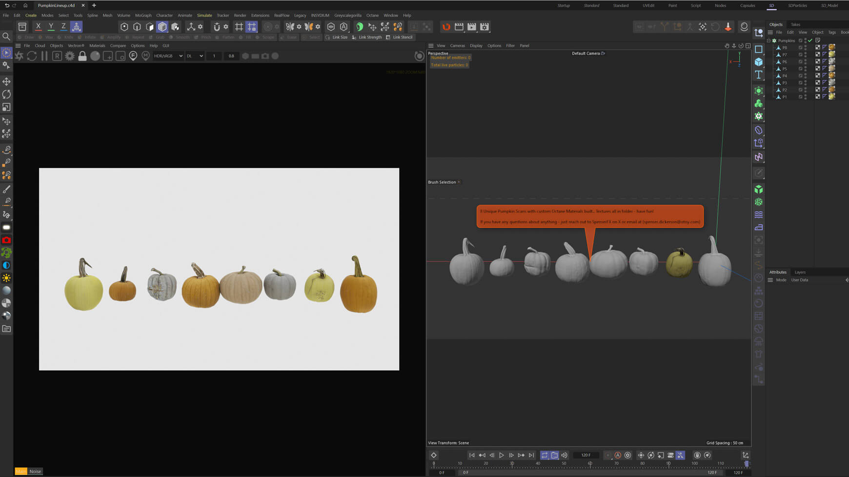 Free Pumpkin 3D Model