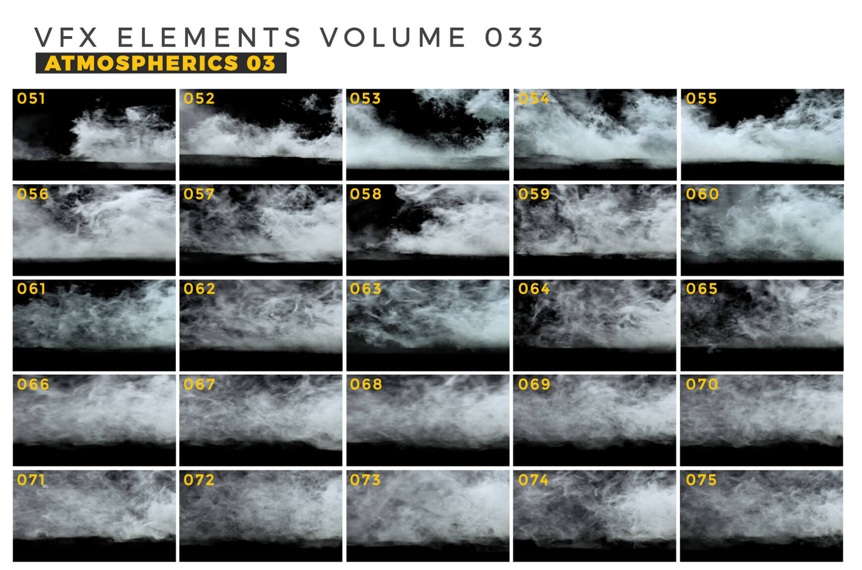 VFX Atmospherics 003 Smoke VDB Assets
