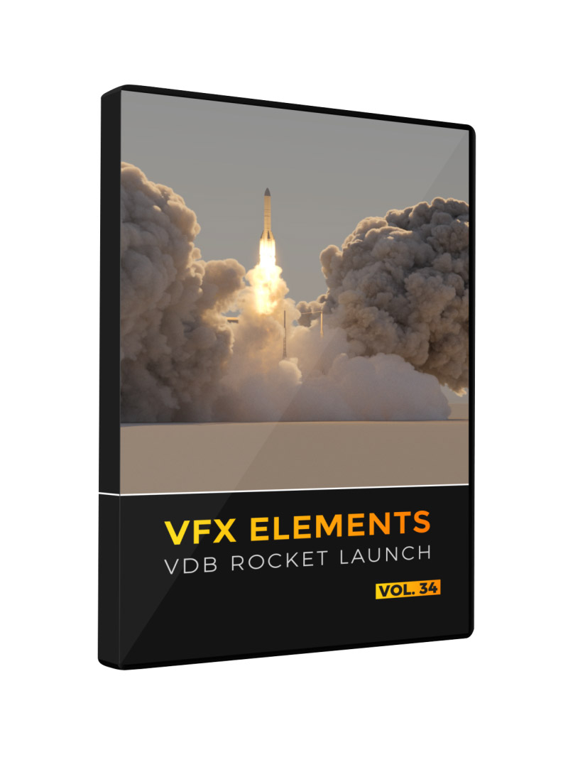 VFX Elements VDB Rocket Launch