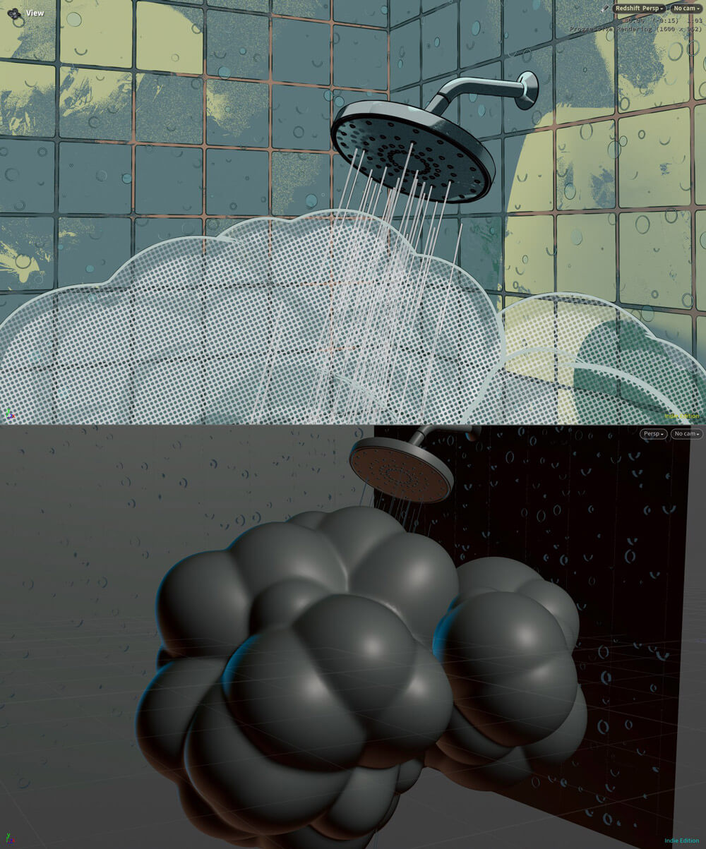 Toon Studio Shader Textures for Houdini Redshift Materials