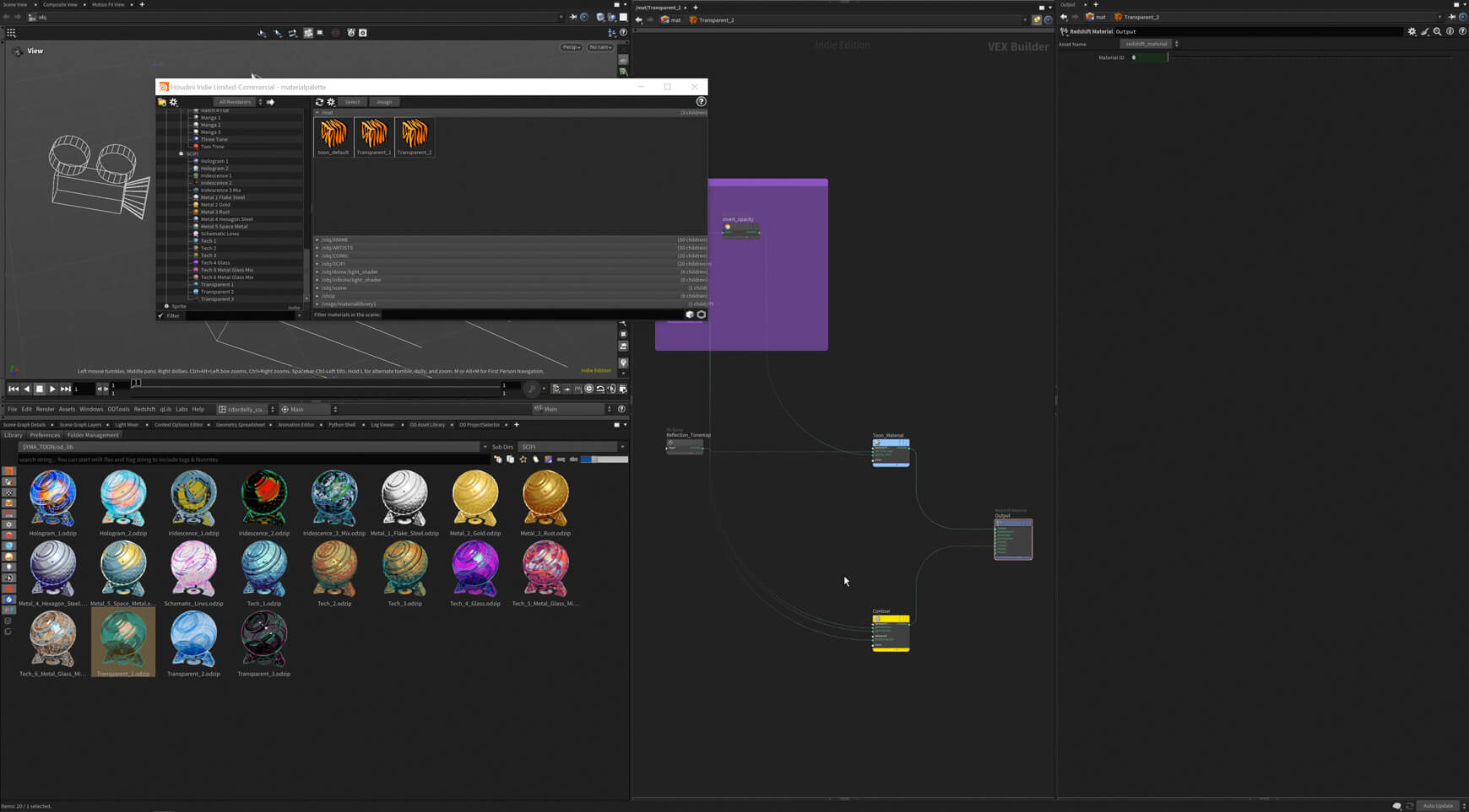 Toon Studio Shader Textures for Houdini Redshift Materials