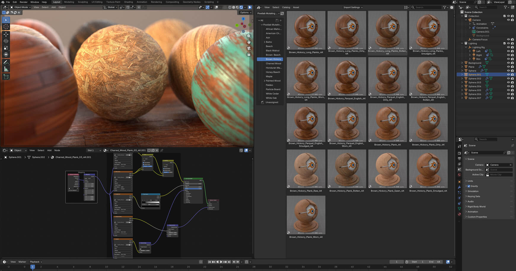 Blender Mutating Materials Wood Texture Pack