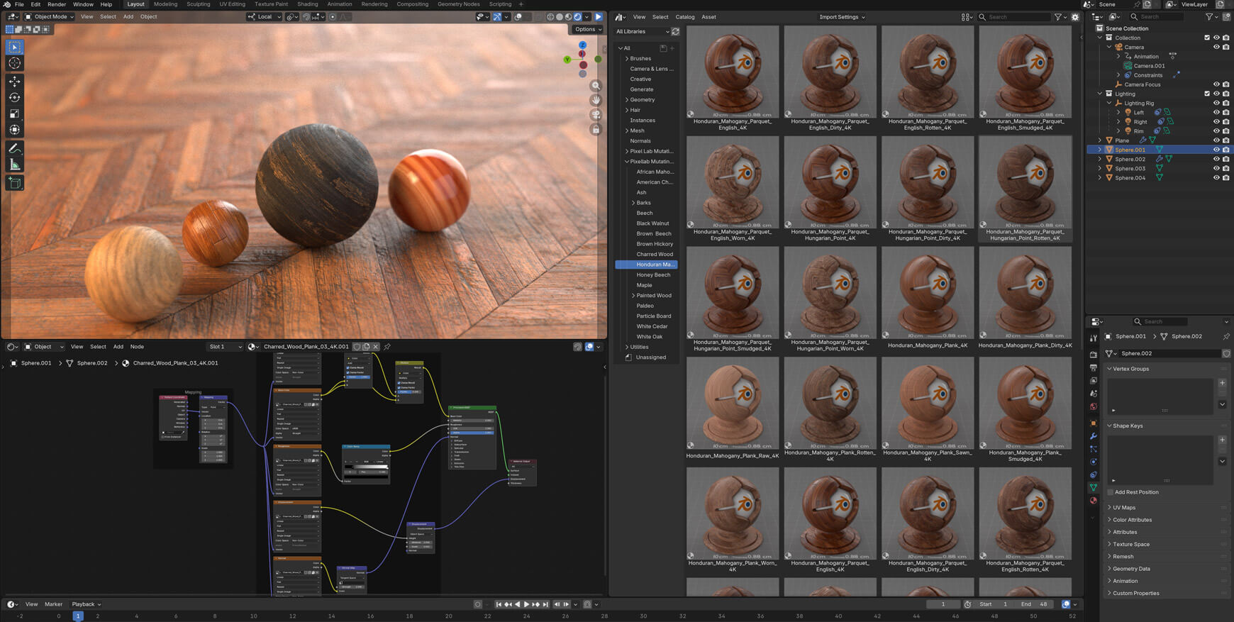 Blender Mutating Materials Wood Texture Pack