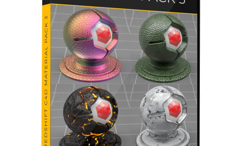 Cinema 4D Redshift Material Pack 3